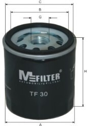 Фільтр оливний M-FILTER TF30 (фото 1)