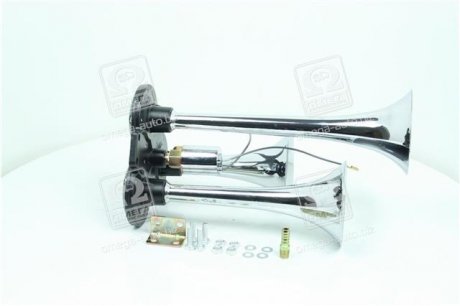 Сигнал дудка 3шт хром 165/230/295мм 24V <> Dk-Дорожная Карта SL-1007 (фото 1)