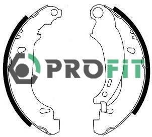 Колодки гальмівні барабанные PROFIT 5001-0576 (фото 1)