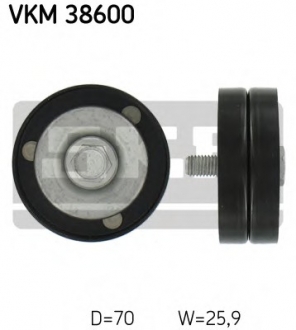 Натяжний ролик, поліклінового ременя (Вир-во) SKF VKM 38600 (фото 1)