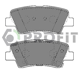 Колодки гальмівні дискові PROFIT 5000-4387 (фото 1)