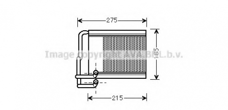 Радіатор обігрівача HYUNAI I30 (вир-во) AVA COOLING HY6213 (фото 1)