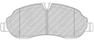 Тормозные колодки дисковые FERODO FVR4661 (фото 1)