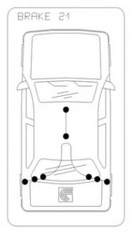 Трос ручного гальма перед. Ford Focus 99- przedni (front), L-326 COFLE 10.5416 (фото 1)