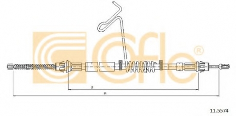 Трос стояночного тормоза COFLE 11.5574 (фото 1)