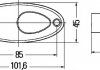 Элемент оптики 2PS 964 295-001 HELLA