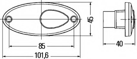 Элемент оптики HELLA 2PS 964 295-001 (фото 1)