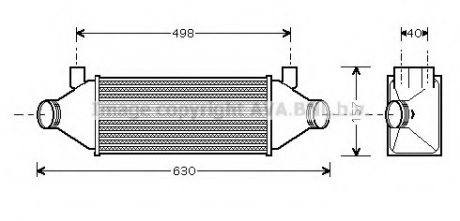 FD-TRAN 00- Интеркулер AVA COOLING FDA 4314 (фото 1)