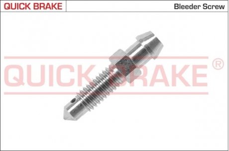 Штуцер прокачки тормозного суппорта 6,00/29,00/6 x1 AUDI A2 00-05, OPEL CORSA E 14-19 QUICK BRAKE 0033 (фото 1)