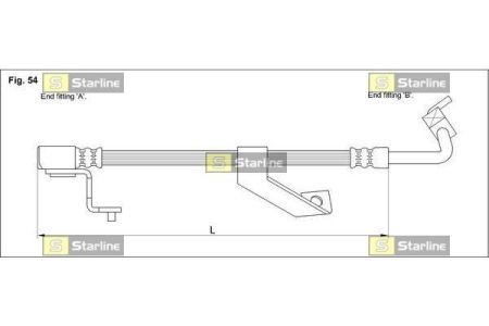 Тормозной шланг STARLINE HA AC.1274 (фото 1)