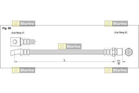 Тормозной шланг STARLINE HA CC.1217 (фото 1)