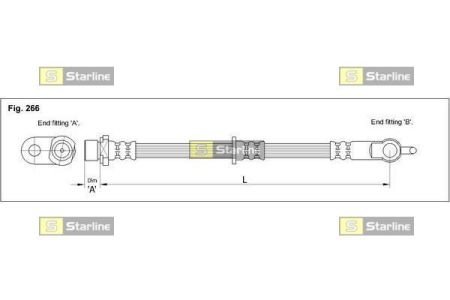 Тормозной шланг STARLINE HA EB.1275 (фото 1)