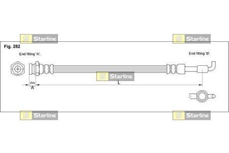 Тормозной шланг STARLINE HA ST.1091 (фото 1)