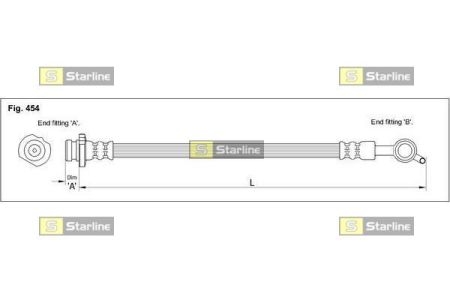 Тормозной шланг STARLINE HA ST.1205 (фото 1)