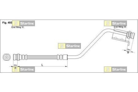 Тормозной шланг STARLINE HA ST.1209 (фото 1)