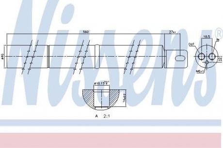 Осушувач кондиціонера NISSENS 95531 (фото 1)
