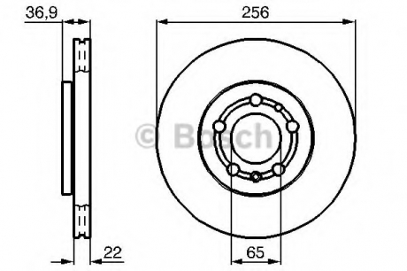 Тормозной диск BOSCH 0 986 479 B58 (фото 1)