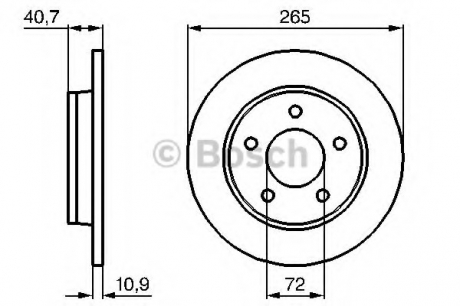 Тормозной диск BOSCH 0 986 479 C77 (фото 1)