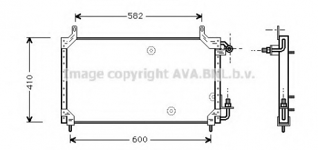 Радиатор кондиционера AVA COOLING DW 5006 (фото 1)