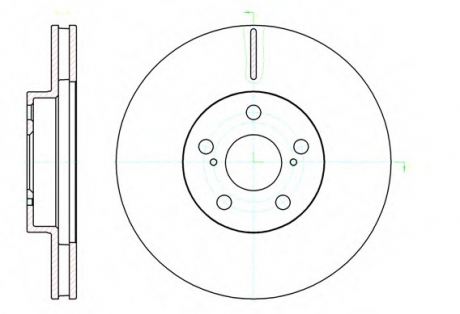 Тормозной диск ROADHOUSE 6109310 (фото 1)