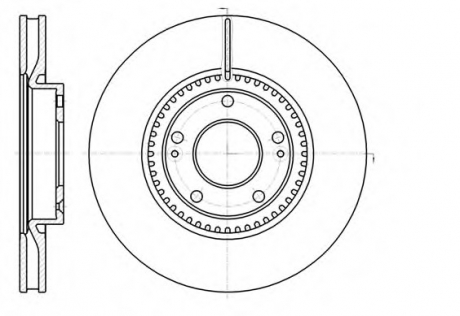 Тормозной диск ROADHOUSE 6121710 (фото 1)