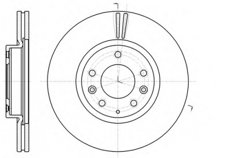 Тормозной диск ROADHOUSE 6123510 (фото 1)