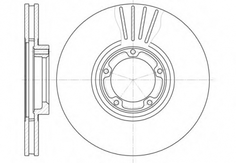 Тормозной диск ROADHOUSE 651910 (фото 1)