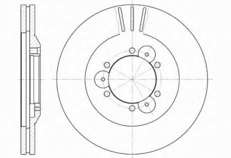 Тормозной диск ROADHOUSE 656010 (фото 1)