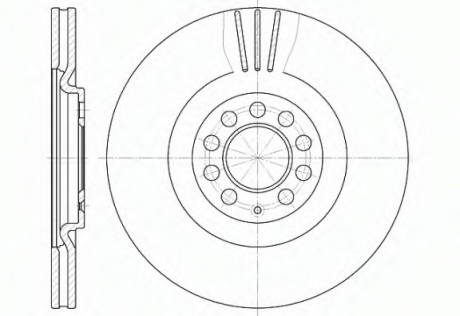 Тормозной диск ROADHOUSE 659710 (фото 1)
