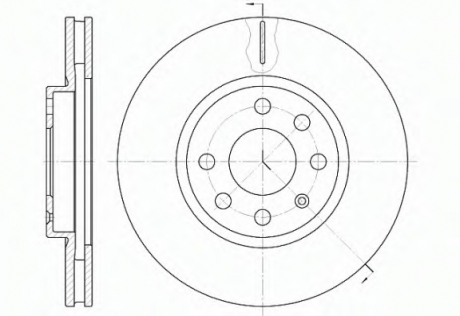 Тормозной диск ROADHOUSE 661110 (фото 1)
