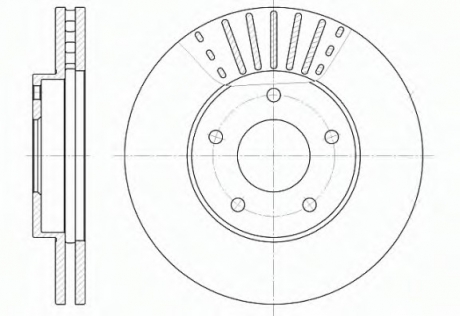Тормозной диск ROADHOUSE 668110 (фото 1)