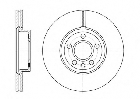 Тормозной диск ROADHOUSE 672810 (фото 1)