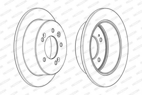 Диск гальмівний FERODO DDF2005C (фото 1)