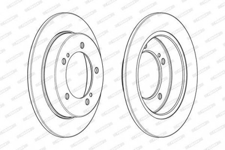Диск гальмівний FERODO DDF2411C (фото 1)