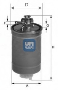 Паливний фільтр UFI 24.003.00 (фото 1)