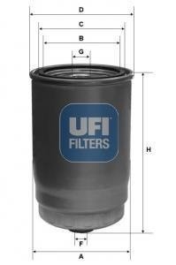 Топливный фильтр UFI 24.123.00 (фото 1)