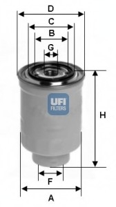 Паливний фільтр UFI 24.366.00 (фото 1)