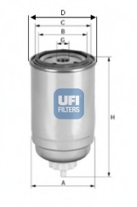 Паливний фільтр UFI 24.399.00 (фото 1)