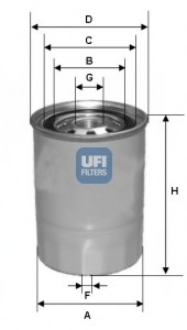 Топливный фильтр UFI 24.423.00 (фото 1)