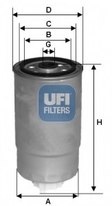 Топливный фильтр UFI 24.528.01 (фото 1)