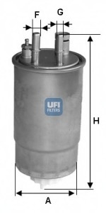 Топливный фильтр UFI 24.ONE.00 (фото 1)