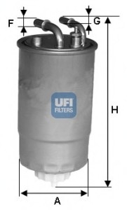 Фільтр палива UFI 24.ONE.02 (фото 1)