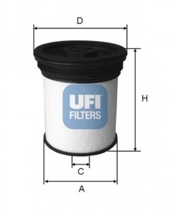Топливный фильтр UFI 26.019.01 (фото 1)