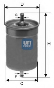 Паливний фільтр UFI 31.500.00 (фото 1)