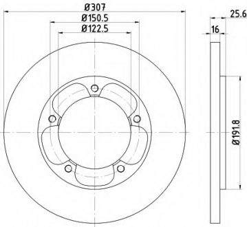 Тормозной диск TEXTAR 92274103 (фото 1)