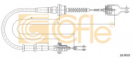 Трос сцепления COFLE 18.0035 (фото 1)