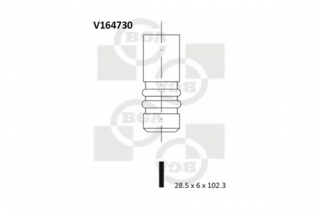 Клапан ГБЦ BGA V164730 (фото 1)