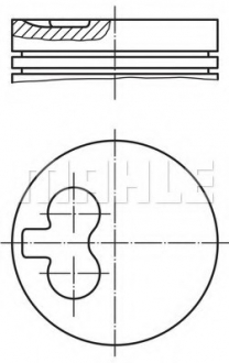 Поршень MAHLE / KNECHT 04001 01 (фото 1)