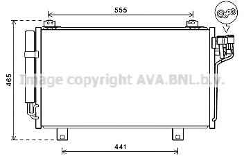 Радиатор кондиционера Mazda 3 (14-), Mazda 6 (13-) 1.5D, 2.2D AVA COOLING MZ 5261D (фото 1)