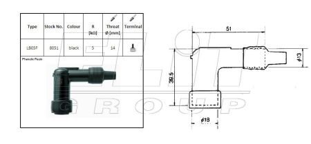 Насвiчник NGK LB05F (фото 1)